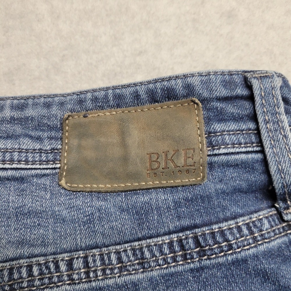BKE Jake Mens Straight Leg Jeans 36x32 Blue Medium Wash Denim Stretch Casual - Picture 10 of 10